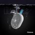 Skullcandy Ounce Wireless Bluetooth Speaker - IPX7 Waterproof Mini Portable Speaker with 16 Hour Battery, Downward Firing Passive Radiator, and Ballistic Nylon Carry Strap - Light Grey